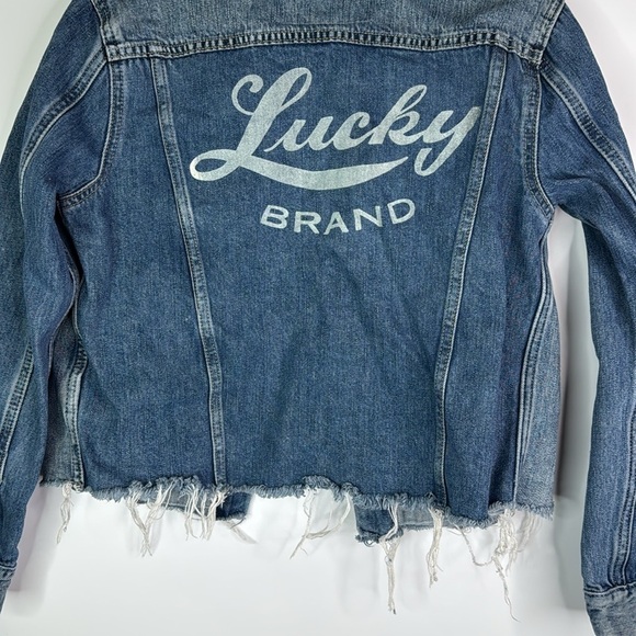 Lucky Brand The Tomboy Trucker Denim Jacket Size Small - Picture 6 of 9